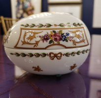 Porcelain Egg Trinket Case